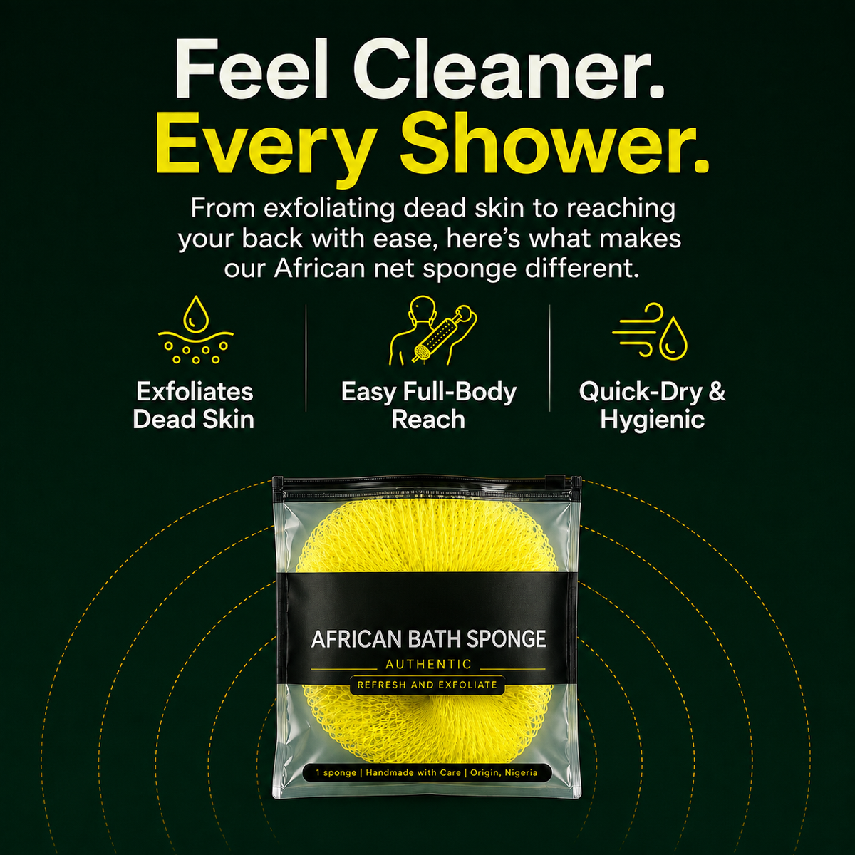 African Exfoliating Net Sponge