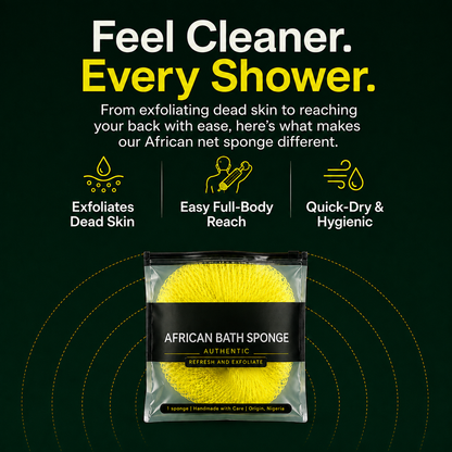 African Exfoliating Net Sponge