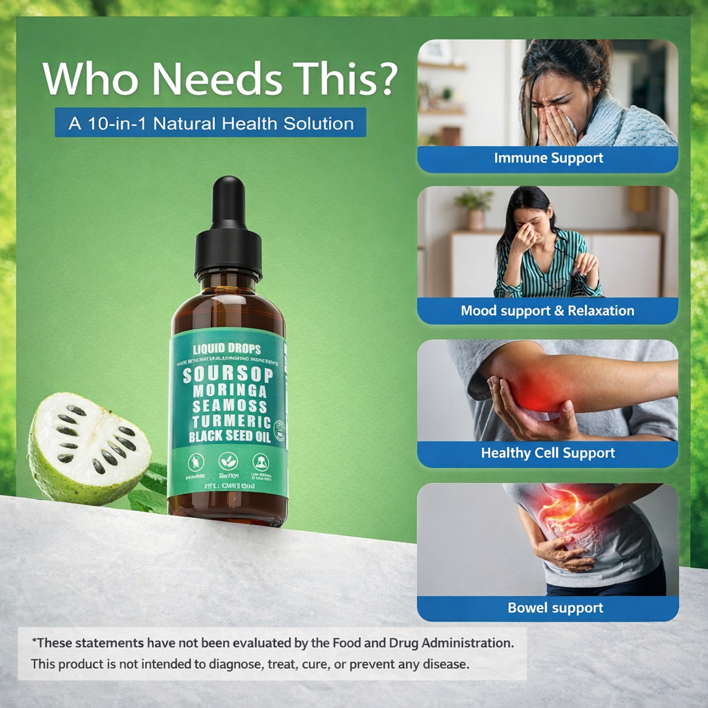 Soursop Bitters Liquid Drops 10 in 1