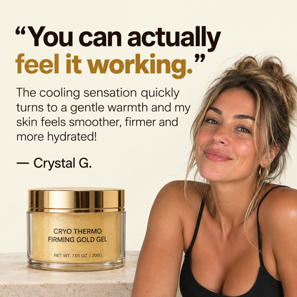 Gold Firming Gel with Aloe Vera & Witch Hazel